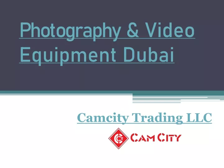 photography video equipment dubai