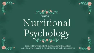 nutritional psychology