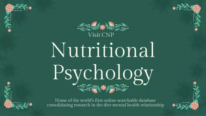 nutritional psychology