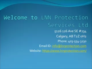 welcome to lnn protection services ltd