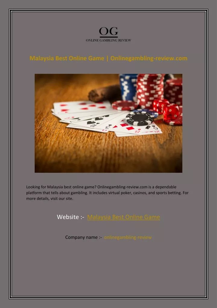 malaysia best online game onlinegambling review