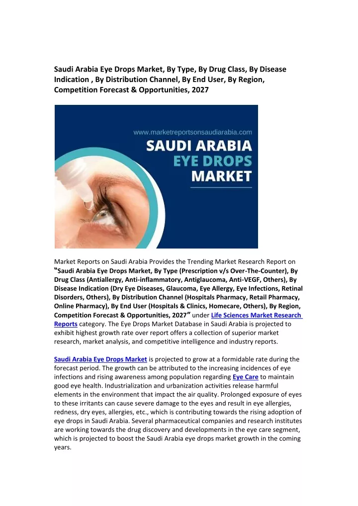 saudi arabia eye drops market by type by drug