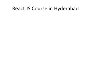 react js course in hyderabad