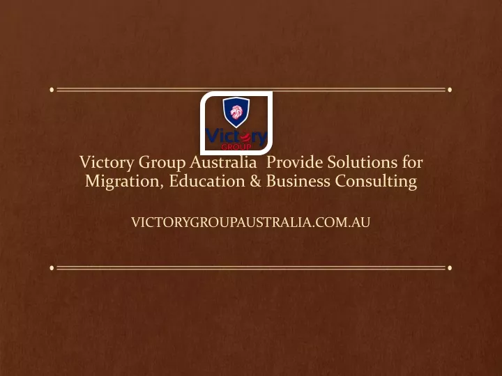 victory group australia provide solutions for migration education business consulting