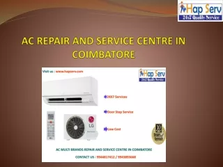 AC REPAIR AND SERVICE CENTRE IN COIMBATORE