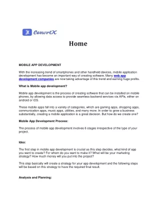 Mobile App Development | ConvrtX
