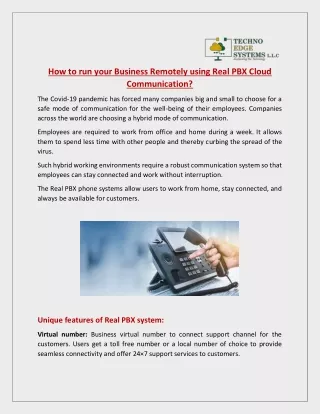 how to run your business remotely using real