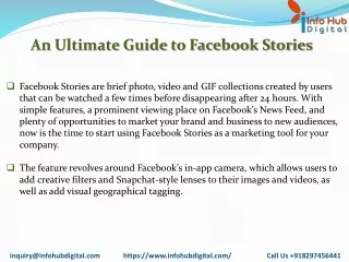 an ultimate guide to facebook stories