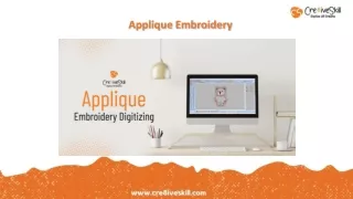 applique embroidery