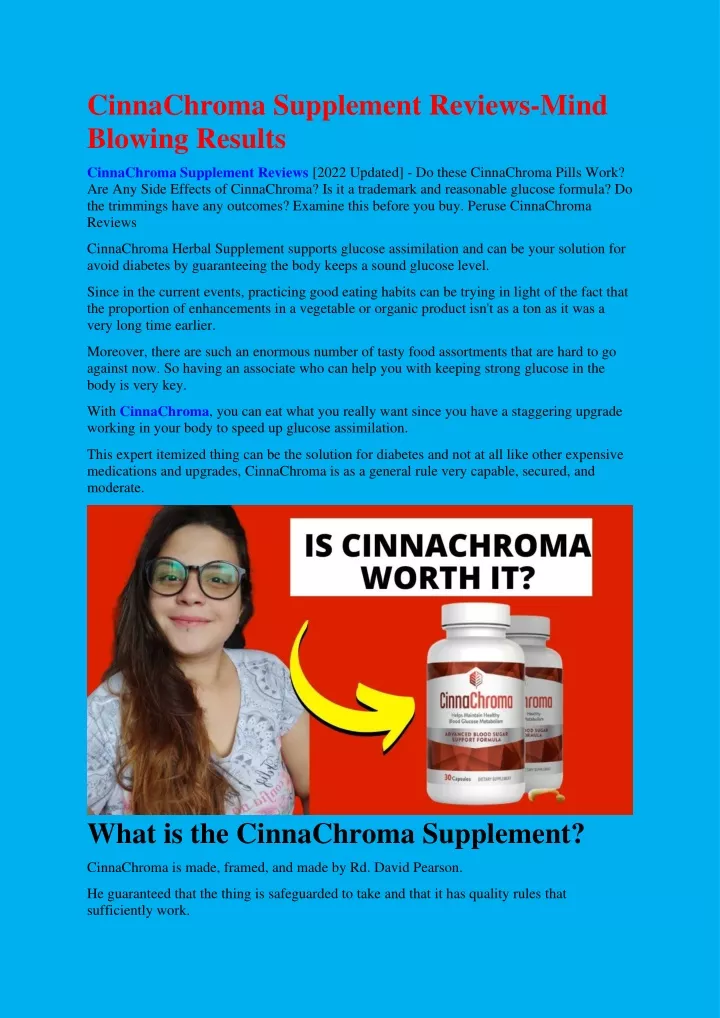 cinnachroma supplement reviews mind blowing