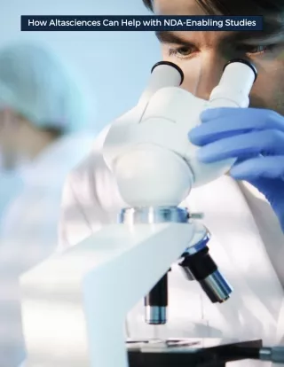How Altasciences Can Help with NDA-Enabling Studies
