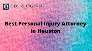 Best Personal Injury Attorney In Houston