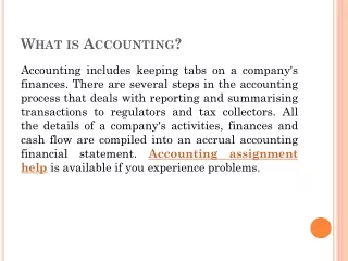 what is accounting