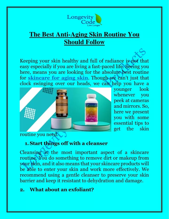 the best anti aging skin routine you should follow