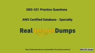 Download DBS-C01 Exam Dumps Questions & Answers - DBS-C01 Dumps | Realamazondump