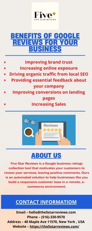 Benefits of Google reviews for your business