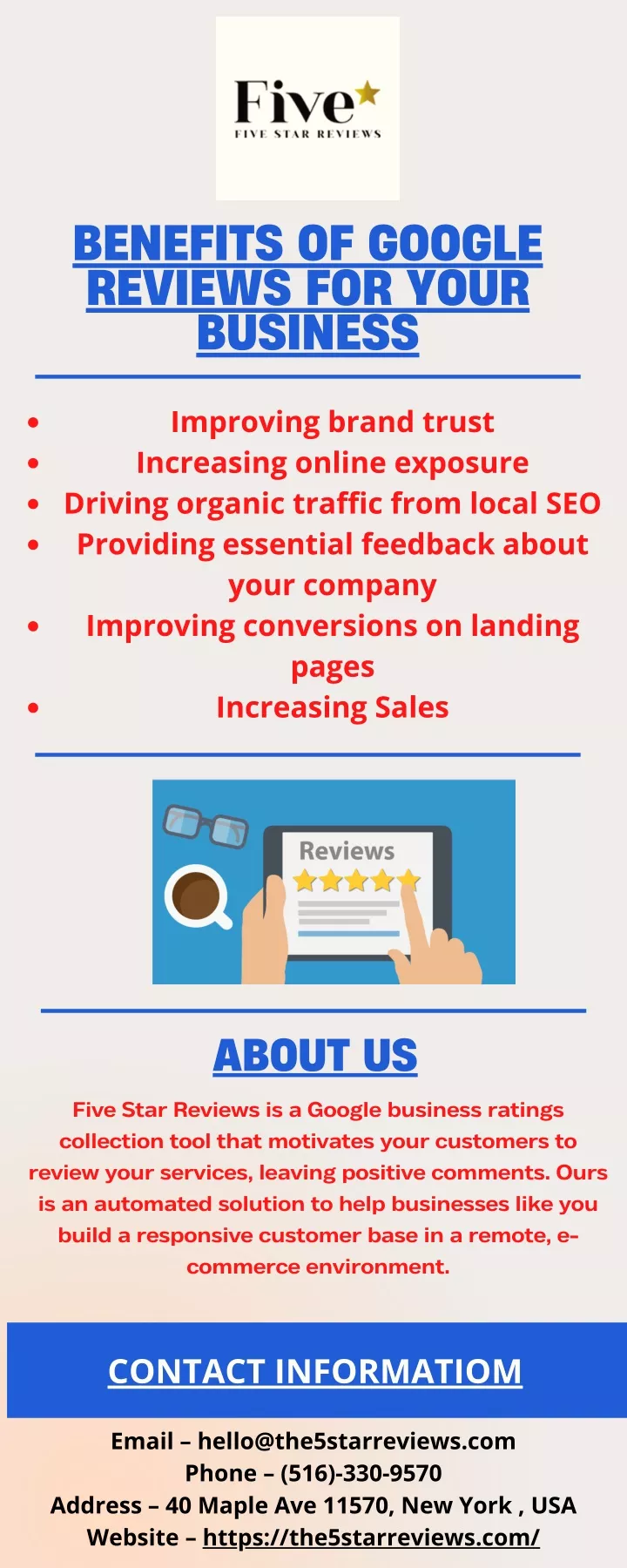 benefits of google reviews for your business