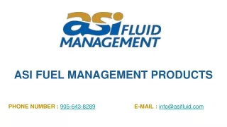 ASI Fluid Management Products