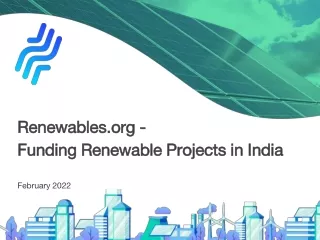 Types of Renewable Energy Funding in India