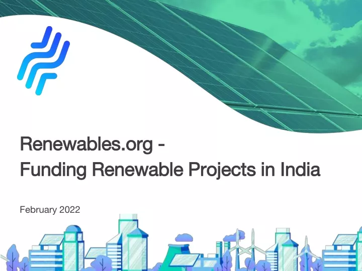 renewables org funding renewable projects in india