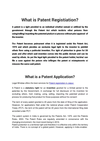 Patent Registration in Jaipur