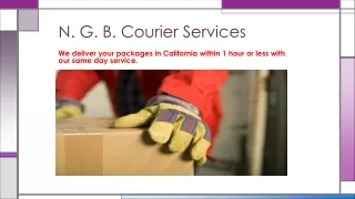 Package Courier Service in California - N.G.B. Courier Services