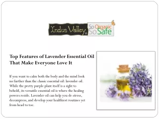 Benefits of lavender essential oil?
