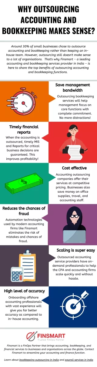 Why Does Outsourcing Accounting and Bookkeeping Make Sense?