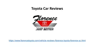 Toyota Car Reviews