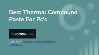 Best Thermal Compounds List