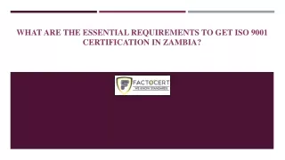 what are the essential requirements