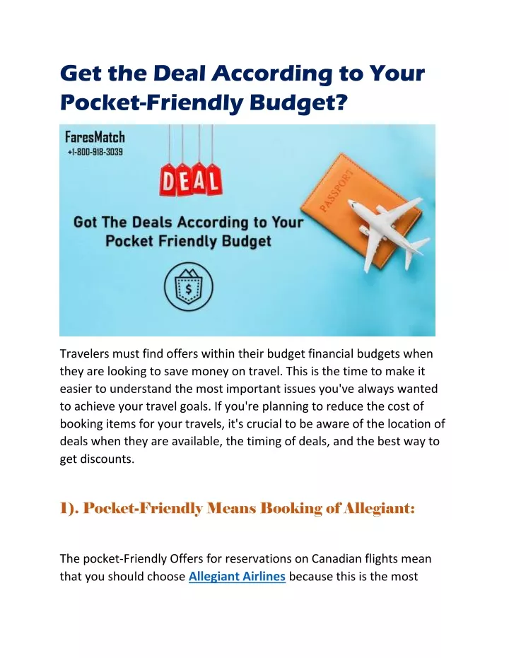 get the deal according to your pocket friendly