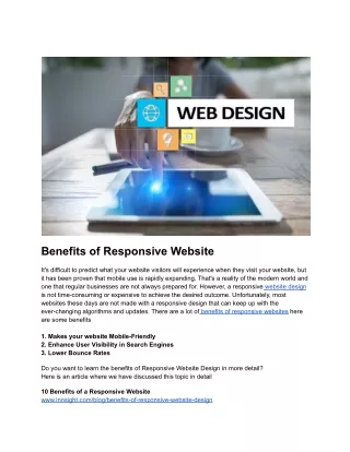 Benefits of Responsive Website - INNsight