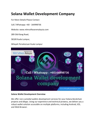 solana wallet development company