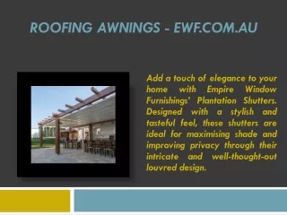 roofing awnings ewf com au