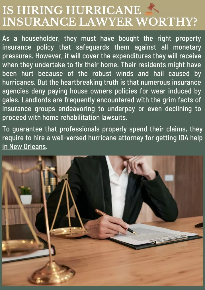 is hiring hurricane insurance lawyer worthy