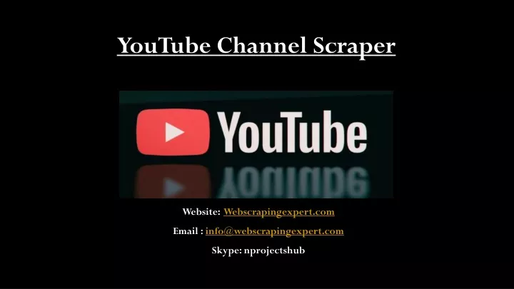 youtube channel scraper