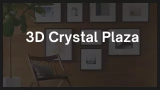3d Crystal Photo: 3D Crystal Plaza