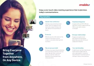 Enablex Video Meeting Factsheet