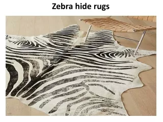 zebra hide rugs