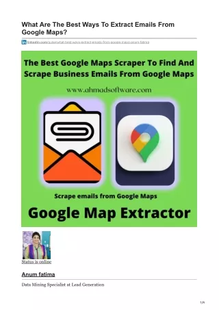 what are the best ways to extract emails from