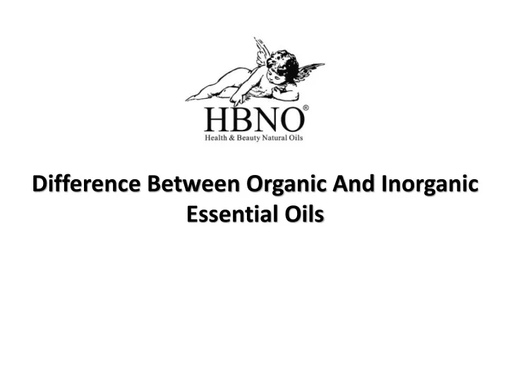 difference between organic and inorganic
