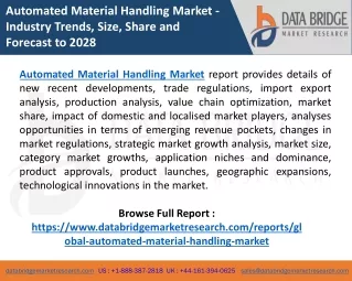 automated material handling market industry