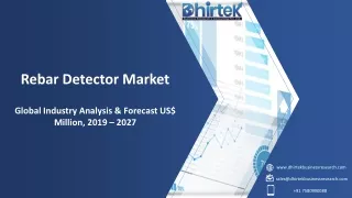 rebar detector market global industry analysis