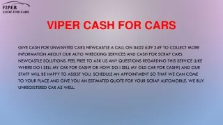 Best Cash For Scrap Cars Newcastle