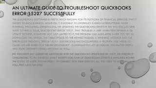 an ultimate guide to troubleshoot quickbooks error 15227 successfully