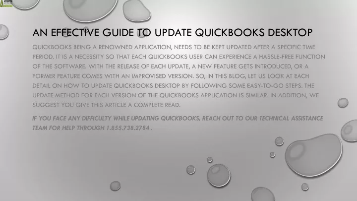 an effective guide to update quickbooks desktop