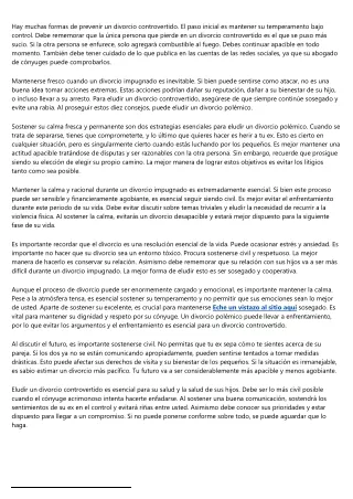 Recomendaciones para evitar un divorcio controvertido