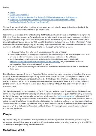 Radiation Licensing