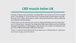 Benefits of CBD muscle lotion - slide 1